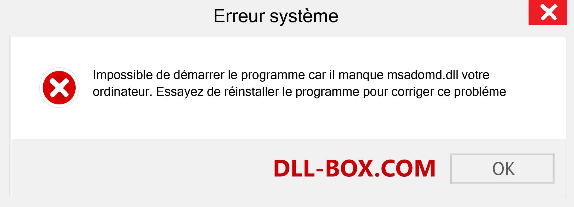 Le fichier msadomd.dll est manquant ?. Télécharger pour Windows 7, 8, 10 - Correction de l'erreur manquante msadomd dll sur Windows, photos, images